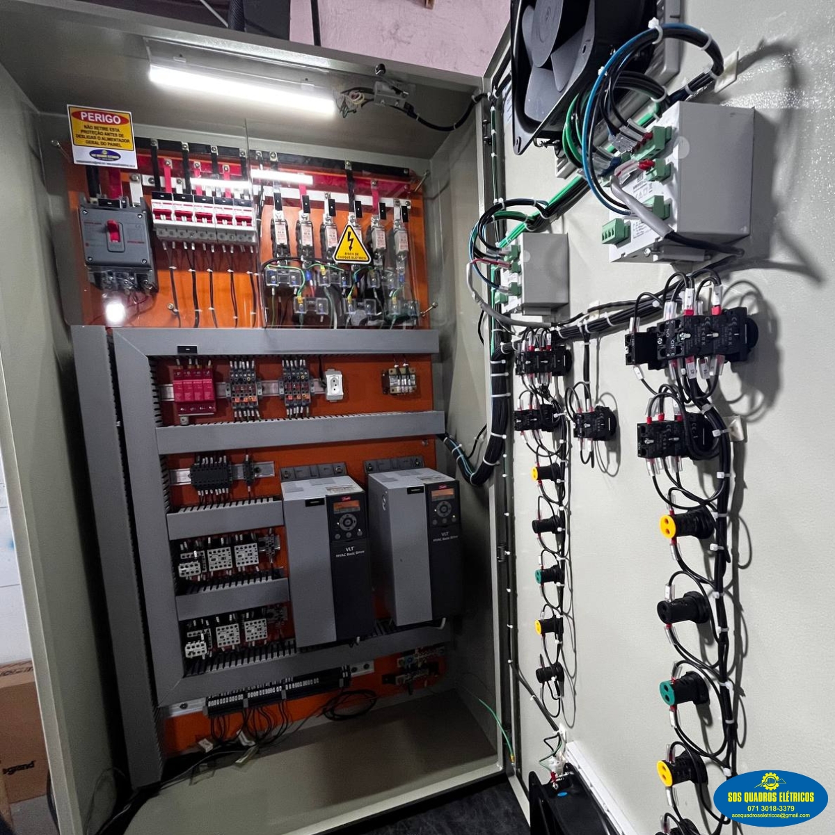 Quadros para partida de motores elétricos